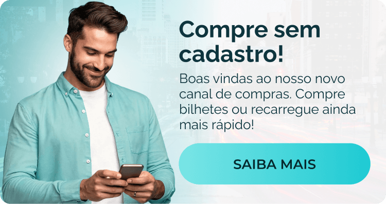 Compre sem cadastro. Boas-vindas ao nosso novo canal de compras: compre bilhetes ou recarregue ainda mais rápido. Saiba mais no site do TOP.